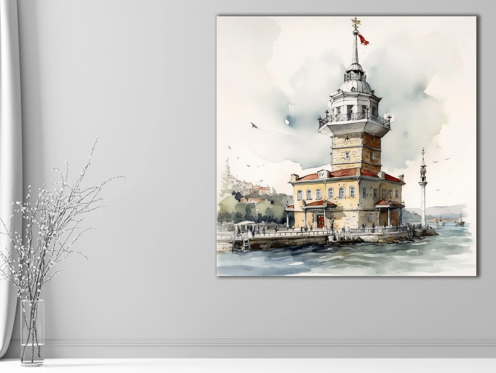 Kız%20Kulesi%20-%20Laminasyonlu%20Kanvas%20Tablo