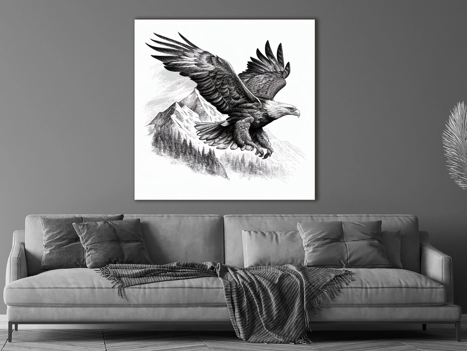Kartal%20-%20Laminasyonlu%20Kanvas%20Tablo