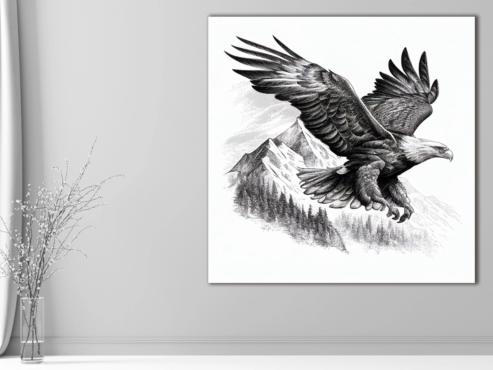 Kartal%20-%20Laminasyonlu%20Kanvas%20Tablo