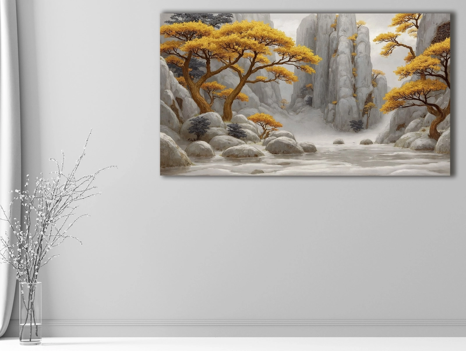 Kayadaki%20Ağaçlar%20-%20Laminasyonlu%20Kanvas%20Tablo
