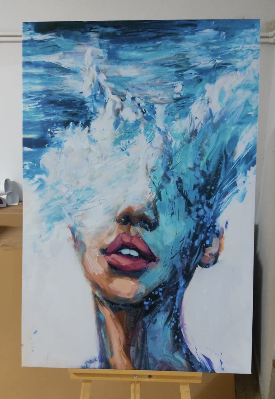 OCEAN%20GIRL%20-%20Laminasyonlu%20Kanvas%20Tablo