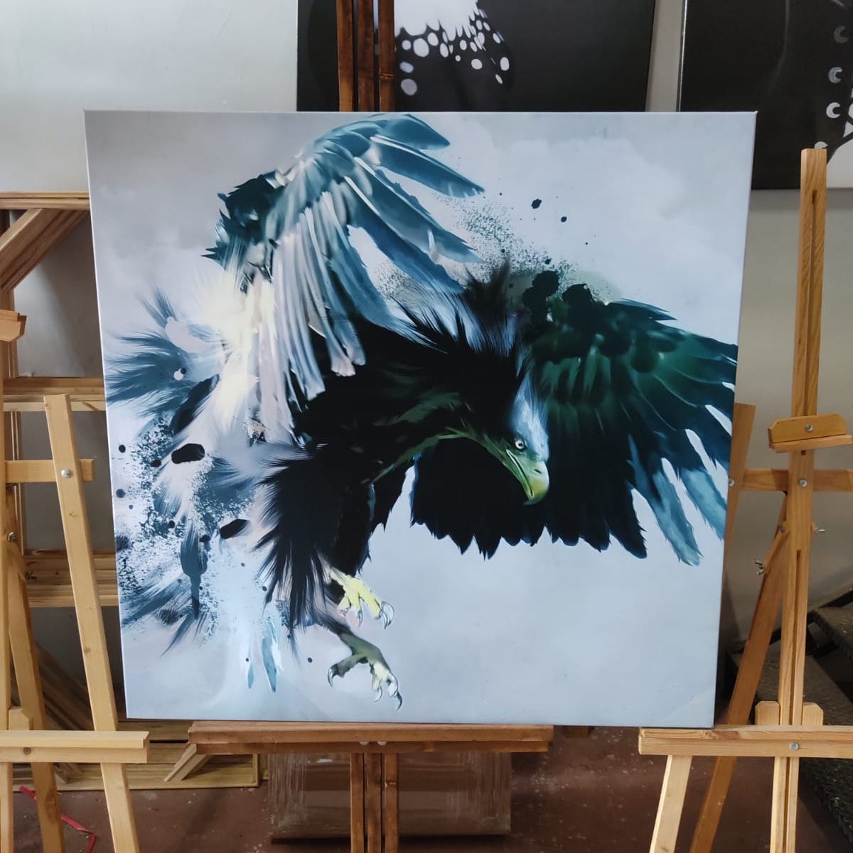 WILD%20EAGLE%20-%20Yağlı%20Boya%20Kanvas%20Tablo
