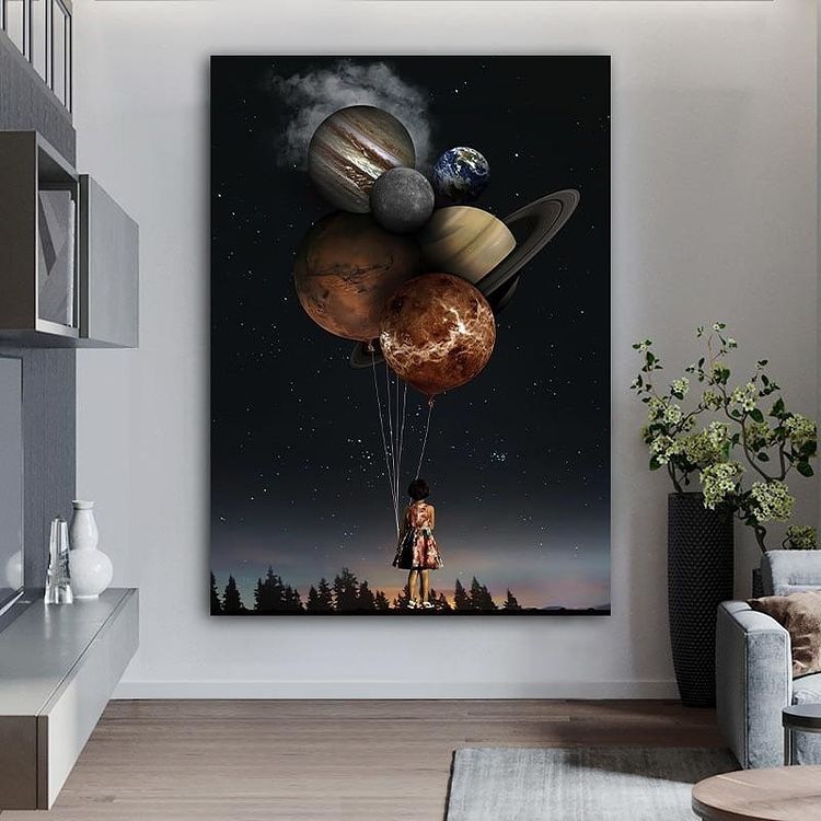 EVRENİN%20SAHİBİ%20ÇOCUKLAR%20-%20Laminasyonlu%20Kanvas%20Tablo