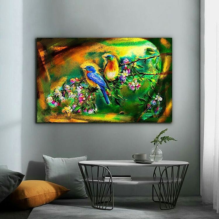 KUŞLAR%20-%20Laminasyonlu%20Kanvas%20Tablo