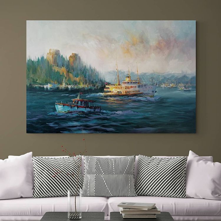 İSTANBUL%20BOĞAZI%20-%20Laminasyonlu%20Kanvas%20Tablo
