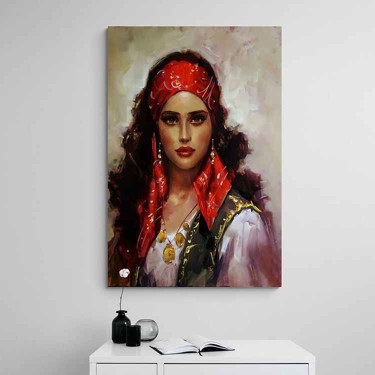 ÇİNGENE%20-%20Laminasyonlu%20Kanvas%20Tablo